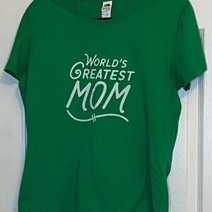 Fruit of the Loom Green Cotton T-Shirt